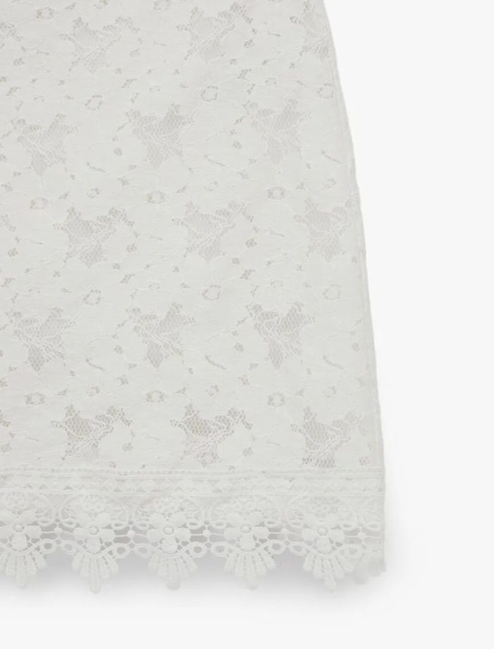Koton X Melis Ağazat - Slim Fit Mikro Mini Dantel Etek - Görsel 5