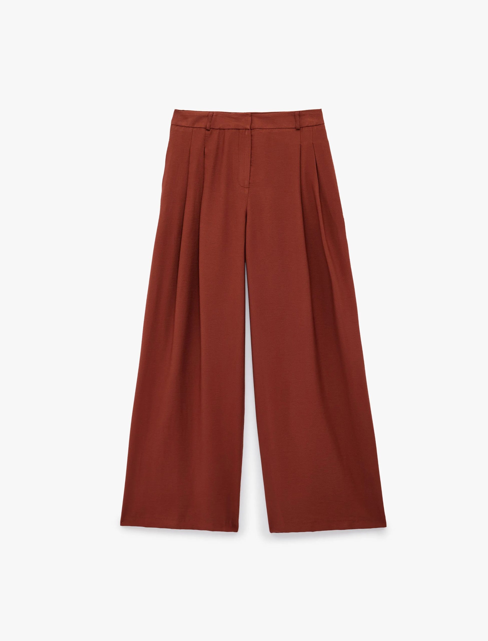 koton-x-melis-agazat-viskon-kumas-cepli-cift-pile-detayli-duz-genis-paca-baggy-pantolon-18234.jpg Koton X Melis Ağazat - Viskon Kumaş Cepli Çift Pile Detaylı Düz Geniş Paça Baggy Pantolon - Görsel 1