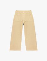 Normal Bel Cep Detaylı Nervürlü Kısa Geniş Paça Pantolon - Culotte Jeans - Görsel 12