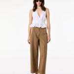 Normal Bel Cep Detaylı Nervürlü Kısa Geniş Paça Pantolon - Culotte Jeans