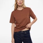 Regular Fit Pamuklu Kısa Kollu Bisiklet Yaka Basic Tişört
