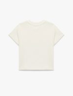 Sibil Çetinkaya - Slim Fit Kısa Kollu Bisiklet Yaka Tavşan Baskılı Crop Tişört - Görsel 4
