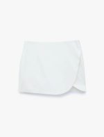 Slim Fit Cepli Kruvaze Süper Mini Şort Etek
