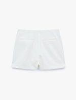 Slim Fit Cepli Kruvaze Süper Mini Şort Etek - Görsel 2