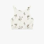 Slim Fit Floral Nakış Detaylı Brodeli Halter Yaka Crop Büstiyer