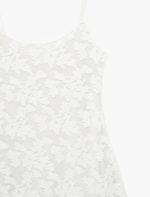 Slim Fit İnce Askılı Dantelli Tül Mini Elbise - Görsel 12