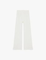 Yüksek Bel Rahat Kalıp Geniş Paça Beli Bağcıklı Pantolon - Görsel 4